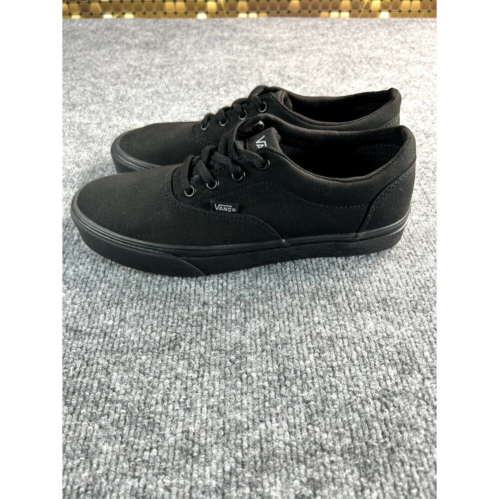 Vans Doheny Blackout Canvas Sneakers Women's Size 9.5 All Black Lace Up Shoes - Picture 7 of 8
